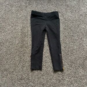 FINAL SALE 3/31/26 Joe Fresh Toddler Girl Black Zipper Hem Pants, Size 3T